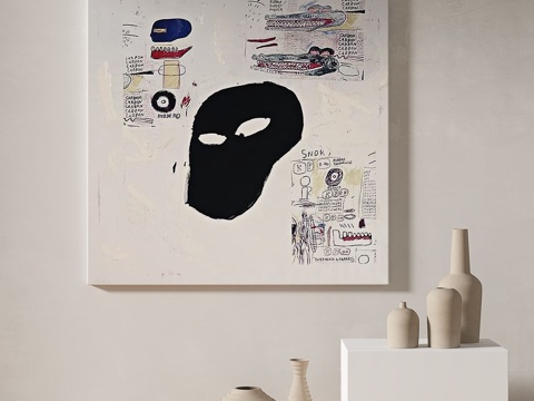  现代，简约，抽象，装饰画3d模型 