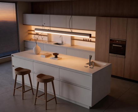 岛台餐厅 吧台吧椅 开放式餐厅su模型