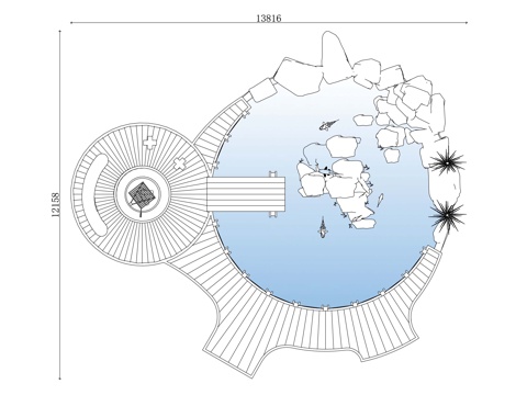 水景烧烤台 景观水景烧烤区 庭院水景烧烤台 休闲水景烧烤区cad施工图