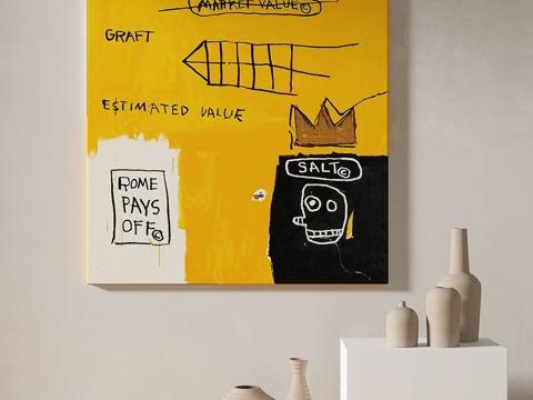  现代，简约，抽象，装饰画3d模型 