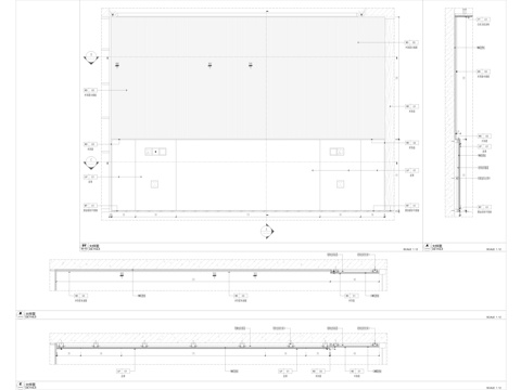 硬包床头靠背立面 节点.cad施工图