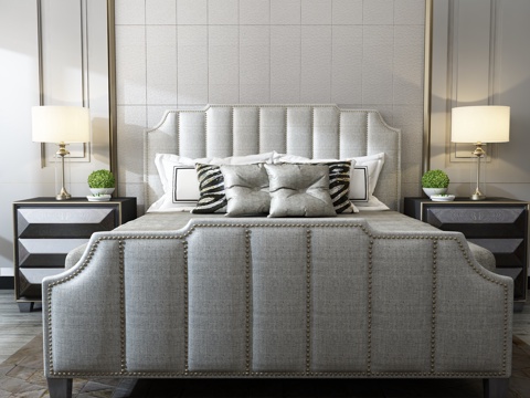  现床具组合3d模型 