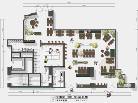 GaGa餐厅深业上城华侨城创意园花园主题西餐厅cad施工图