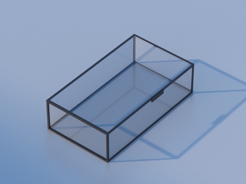  玻璃盒 收纳盒 生活用品 工艺摆件 艺术品3d模型 
