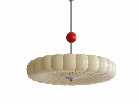  法式中古吊灯 奶油吊灯3d模型 