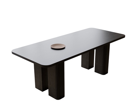  现代餐桌3d模型 