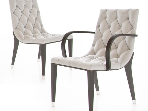  简欧休闲椅 休闲椅3d模型 