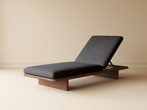  现代躺椅3d模型 