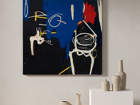  现代，简约，抽象，装饰画3d模型 