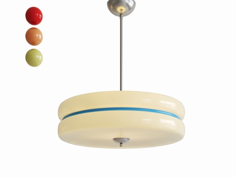  现代简约吊灯 奶油吊灯3d模型 