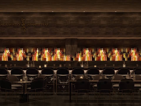 百鬼夜行特色酒吧 最新全套 效果图 施工图设计cad施工图