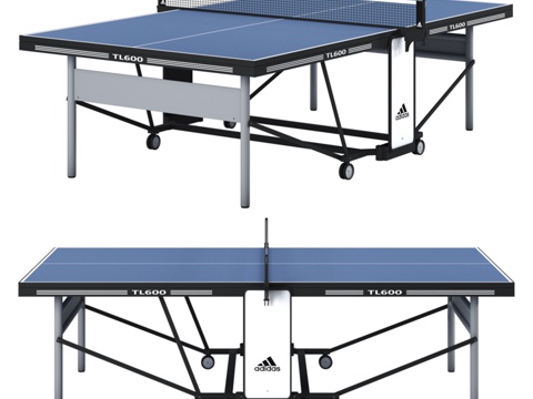  Adidas 乒乓球桌3d模型 