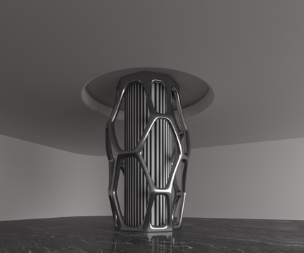  现代柱子3d模型 