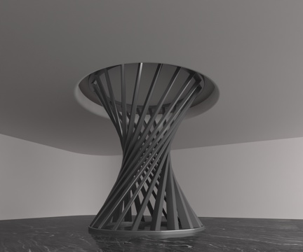  现代柱子3d模型 