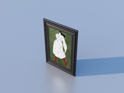  装饰画 挂画 相框3d模型 