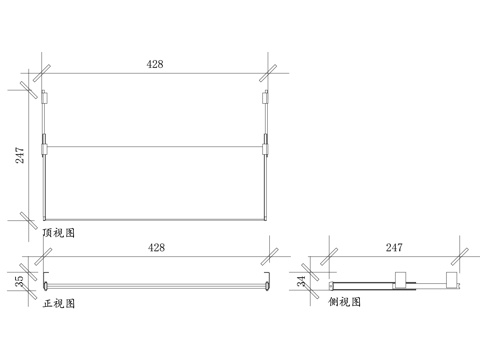 键盘托架 键盘抽拉架 键盘抽屉 键盘支架 桌面键盘托cad施工图