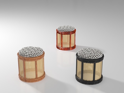  现代凳子3d模型 