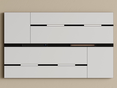 现代蜂窝大板吊顶 集成吊顶 无主灯吊顶 卫生间吊顶su模型