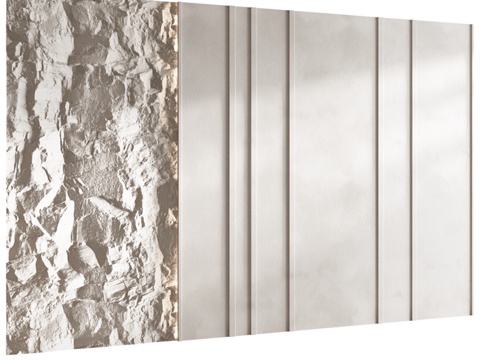  墙面3D饰板043d模型 