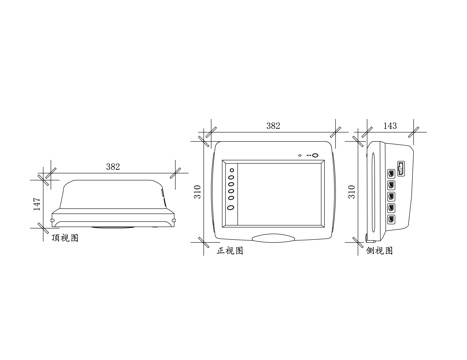病人监护仪 心电监护仪 患者监护仪 生命体征监测仪 病房监护cad施工图