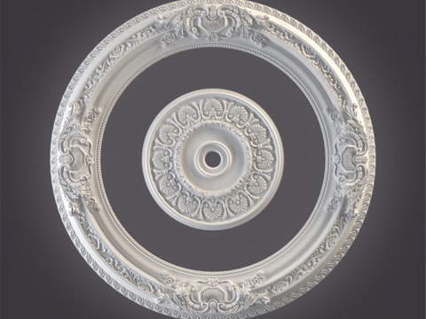  天花板插座3d模型 