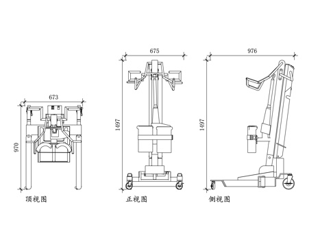 病人移位机 患者升降器 护理升降机 医用移位机 残疾人升降器cad施工图