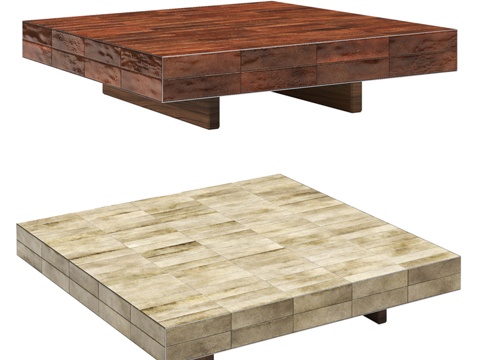  Minotti品牌安德烈2号咖啡桌3d模型 