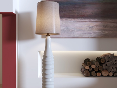 诧寂风落地灯su模型