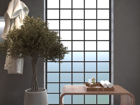  现代凳子3d模型 