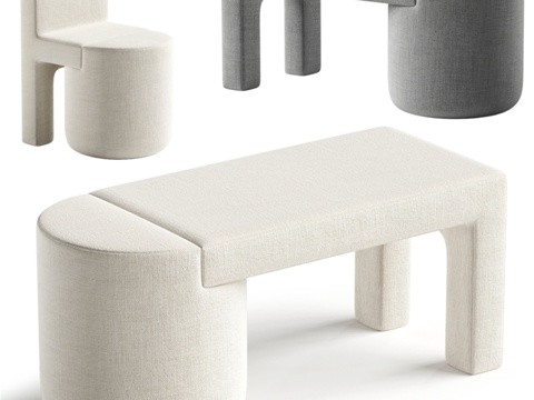  oitoproducts设计的FOSSIL长凳3d模型 