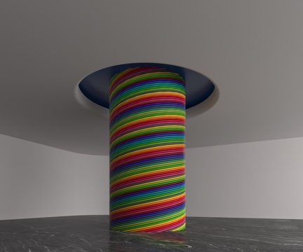  现代柱子3d模型 