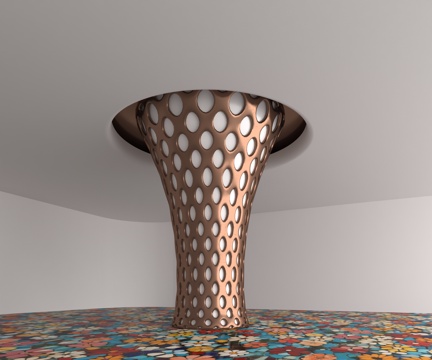  现代柱子3d模型 