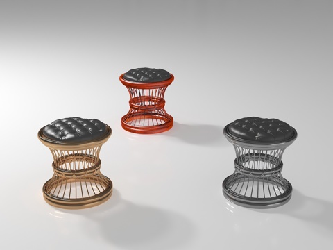  现代凳子3d模型 