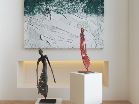 现代雕塑su模型