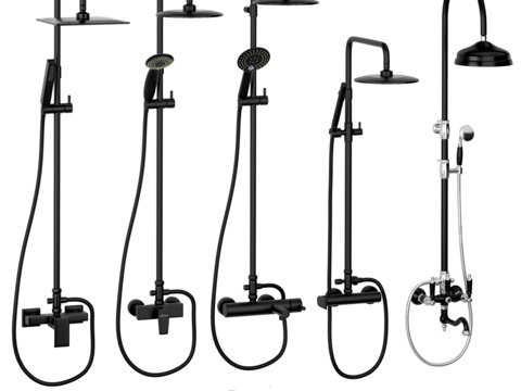  Cezares淋浴套装3d模型 