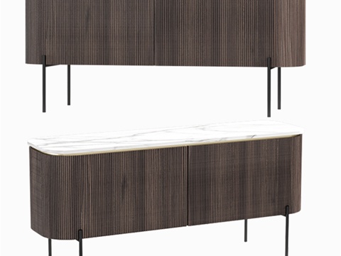  布拉格抽屉柜3d模型 