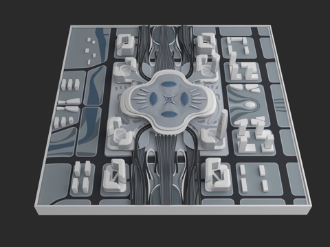  展厅沙盘 展厅模型道具 展厅写实沙盘 展厅沙盘造景 高铁站沙3d模型 