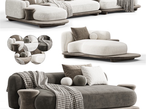  布斯内利Grumetto沙发03组合3d模型 