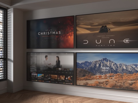  现代电视3d模型 