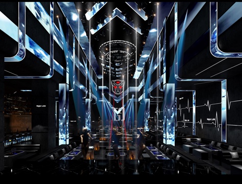 高端酒吧 最新全套 效果图 施工图设计cad施工图