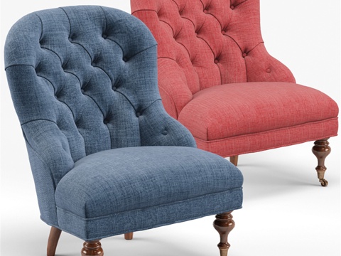  皮卡迪利椅3d模型 