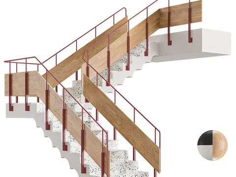  楼梯3d模型 
