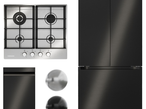  三星厨房套装013d模型 