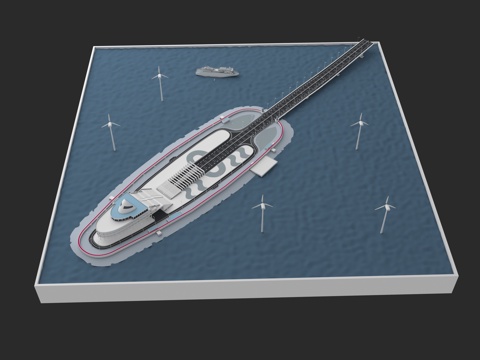  展厅沙盘 展厅模型道具 展厅写实沙盘 展厅沙盘造景 港珠澳人3d模型 