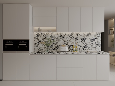  现代餐边柜3d模型 