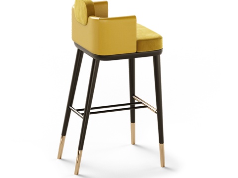 现代轻奢吧台椅su模型