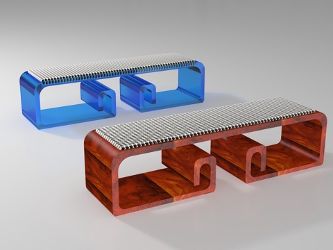  现代凳子3d模型 