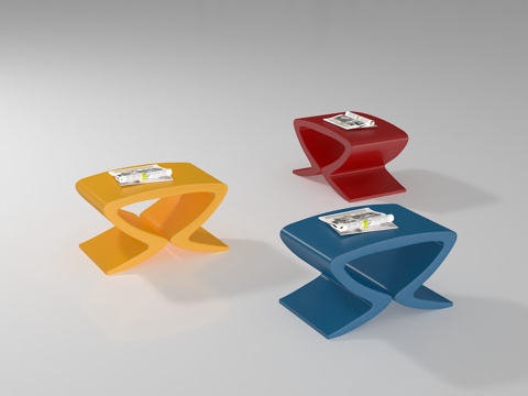  现代凳子3d模型 