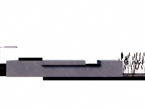 电脑 办公室 展厅 前台 公司前台su模型