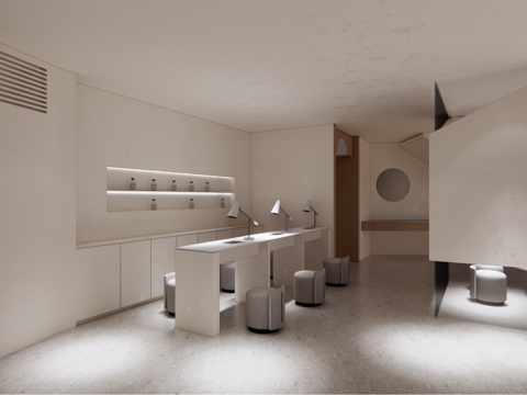 高档美容美甲  最新全套施工图 效果图合集cad施工图